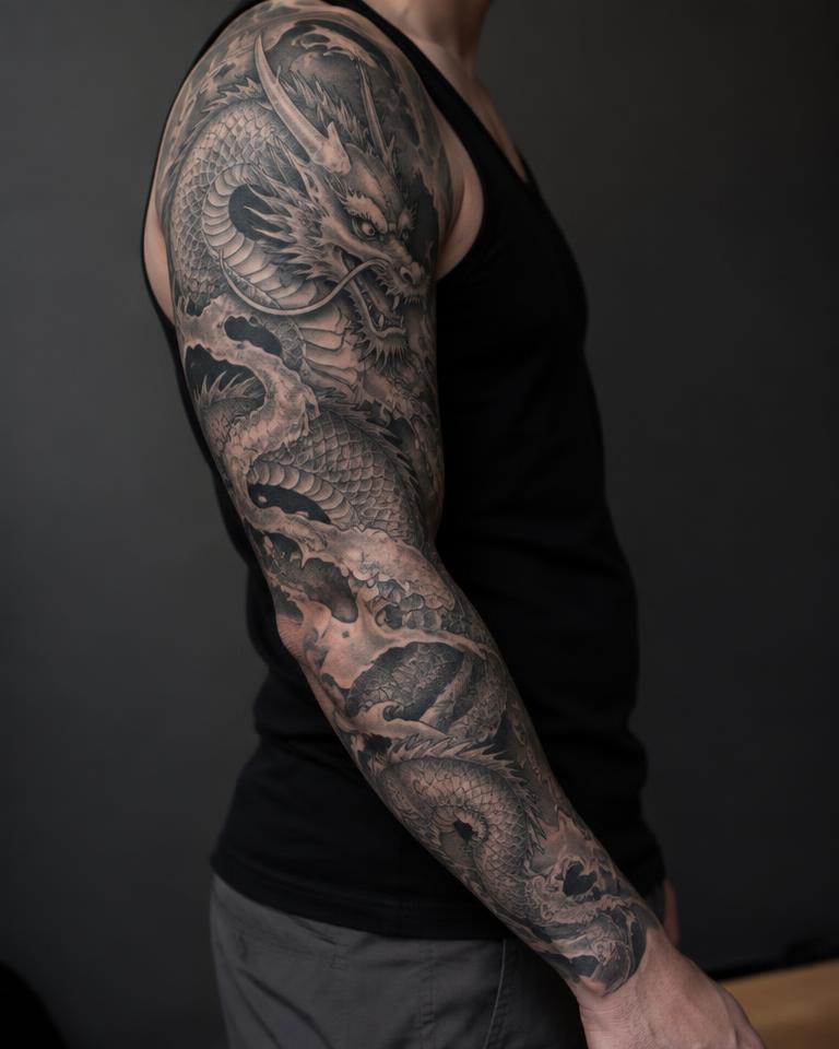 Dragon Sleeve tattoo design