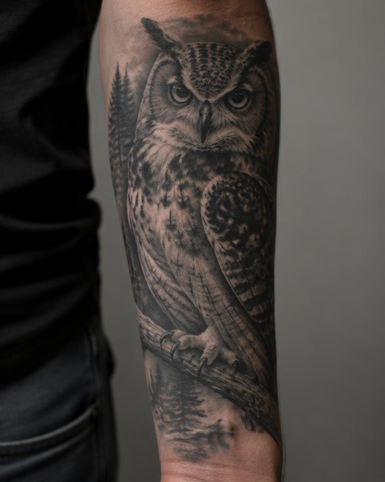 Night Owl tattoo design
