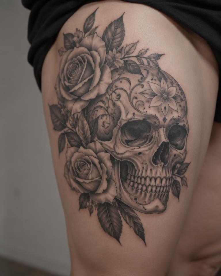Ornate Skull tattoo design