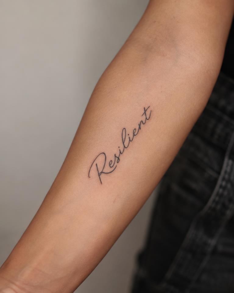 Script — Resilient tattoo design