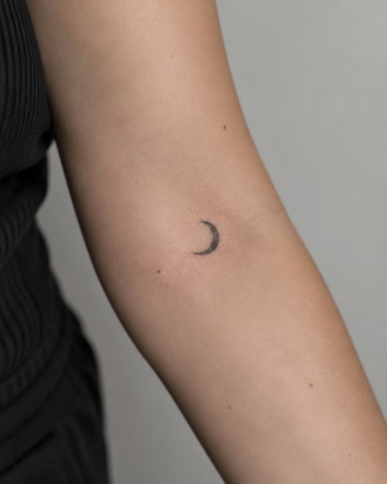 Crescent Moon tattoo design