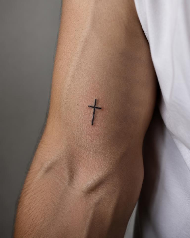 Simple Cross tattoo design